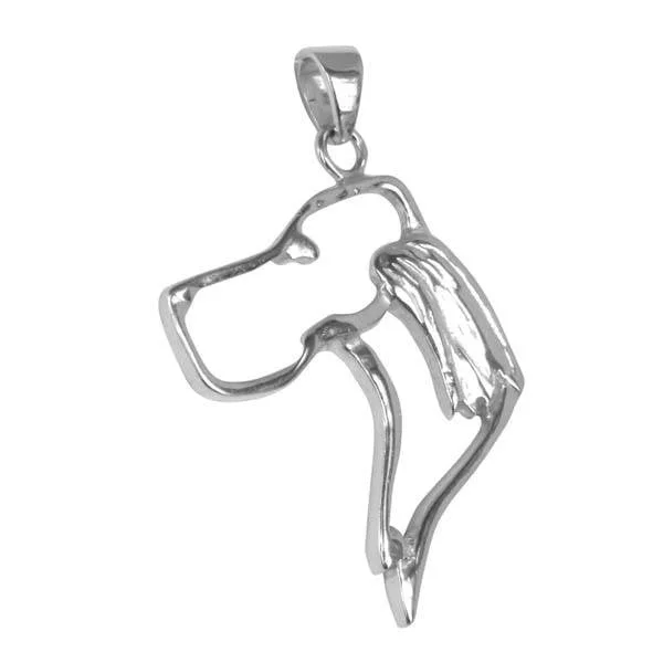 Irish Setter Sterling Silver Cut Out Pendants