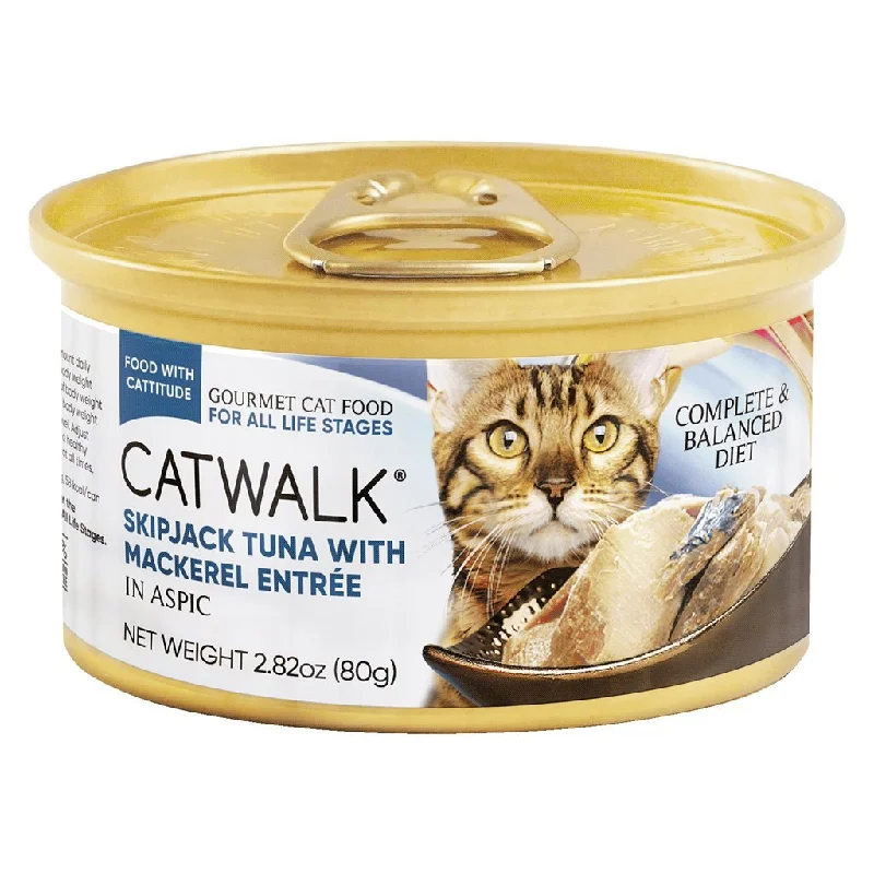    - Outdoor cat food  24 罐優惠套裝 - Catwalk 鰹吞拿魚 + 鯖魚貓主食罐 80g (CW-TMC) (不設混款)