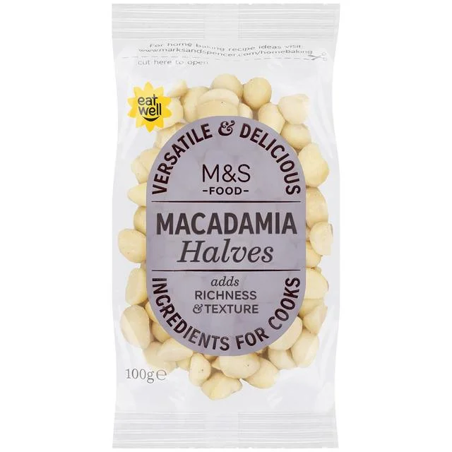 M&S Macadamia Halves   100g