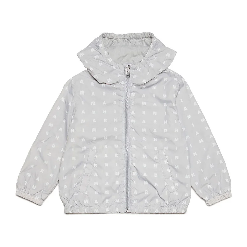 Marni Light Grey Baby Jacket