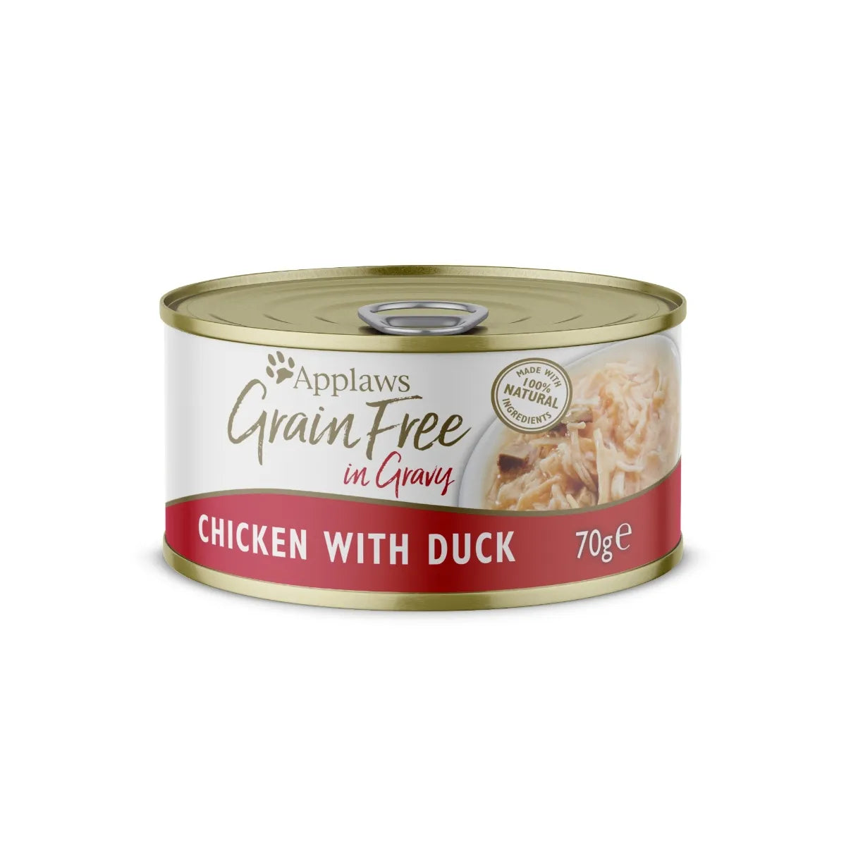    - Natural ingredient cat food  Applaws GF Cat Food Chicken with Duck in Gravy - 70g