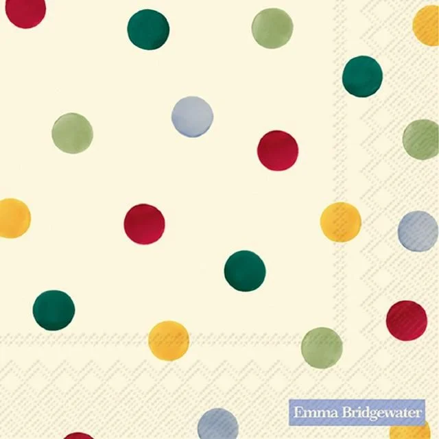 Emma Bridgewater Polka Dots Napkins   20 per pack