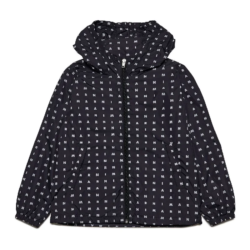 Marni Black Logo All Over Jacket