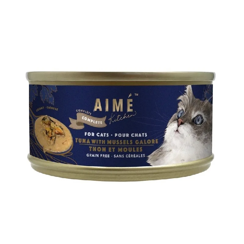    - Indoor cat food  24 罐優惠套裝 - Aime Kitchen - Tuna Mussels Galore 吞拿魚青口盛宴貓罐頭 75g (TMA75)