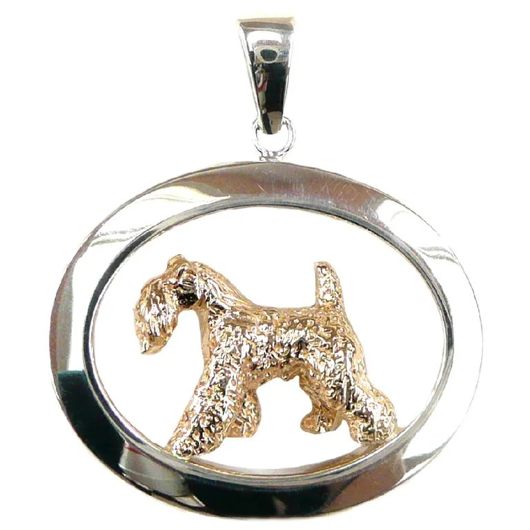 Kerry Blue Terrier Sterling & 14k Gold Jewelry