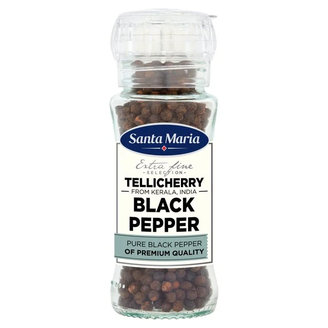 Santa Maria Tellicherry Black Pepper Grinder   70g