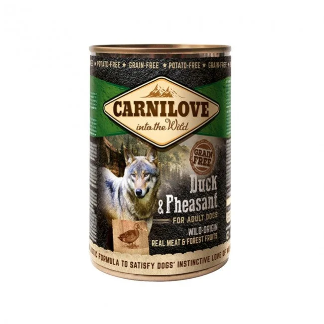 - Dog food improves immunityCarnilove Tin Duck & Pheasant, 400g