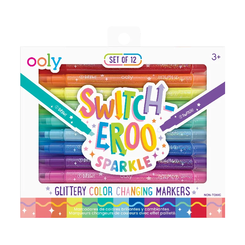 with the functions of decontamination, deodorization, and nourishment.Switch-Eroo Sparkle Glittery Color Changing Markers - Set of 12