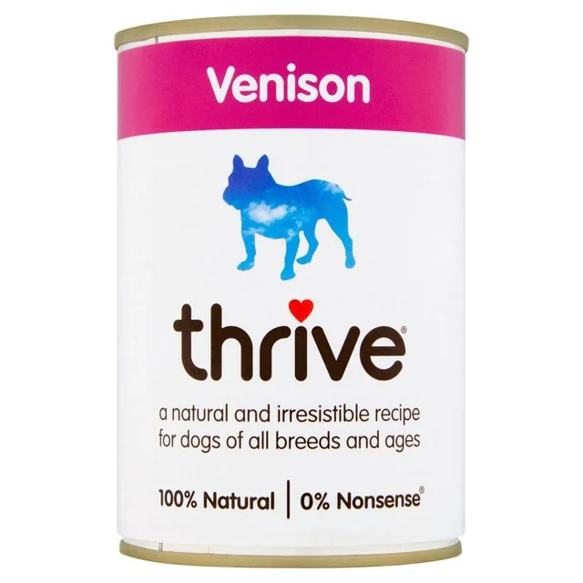 - Natural ingredient dog foodThrive Complete Dog Food - Venison   400g