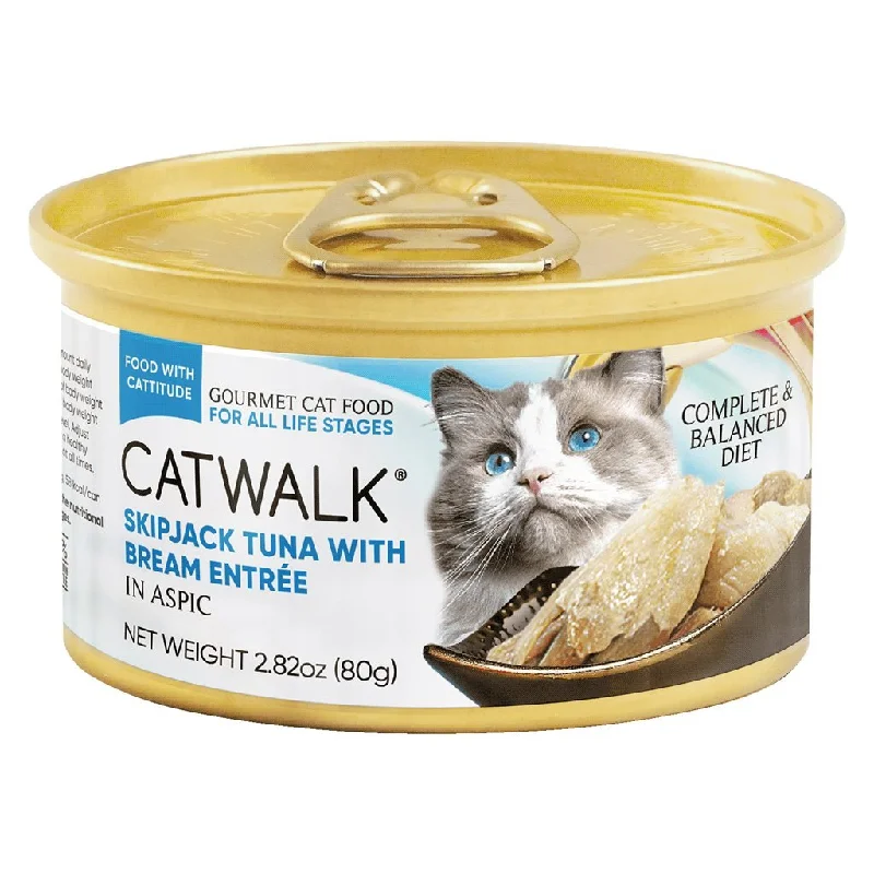    - Indoor cat food  24 罐優惠套裝 - Catwalk 鰹吞拿魚 + 鯛魚貓罐頭 80g (CW-TBC) (不設混款)