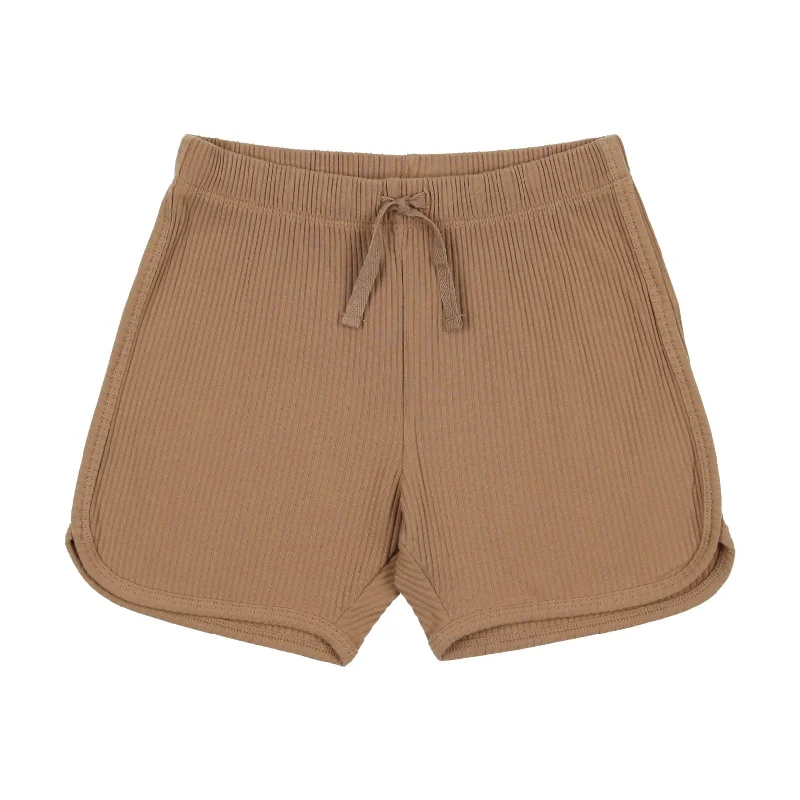 Coco Blanc Camel Dolphin Shorts