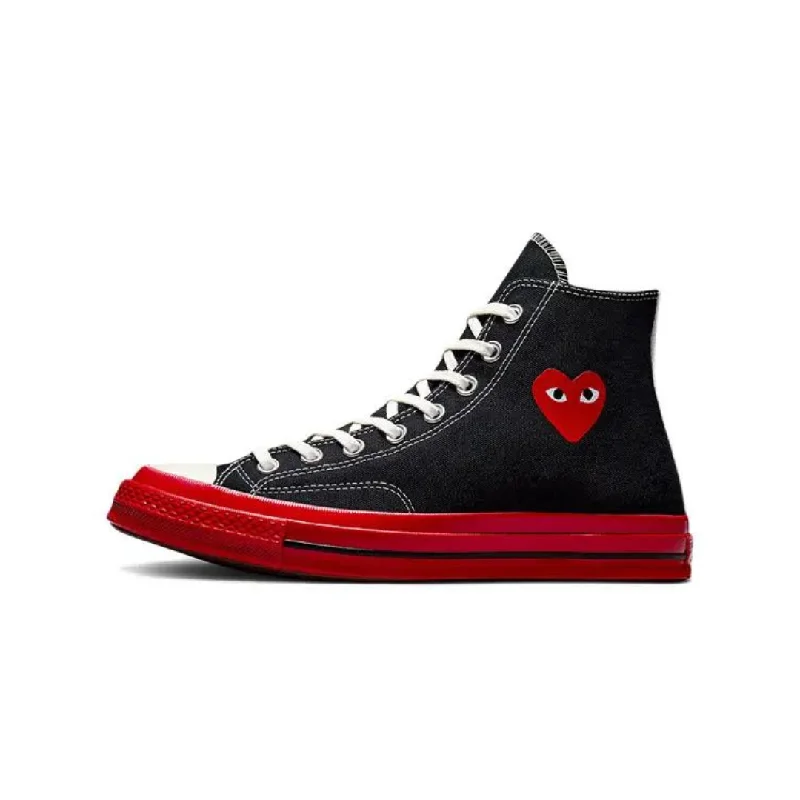 Converse Chuck Taylor All-Star 70 Hi Comme des Garcons PLAY Black Red Midsole