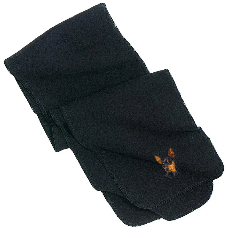 Miniature Pinscher Embroidered Scarves