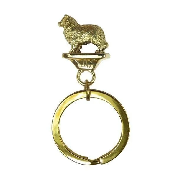 Border Collie Key Ring