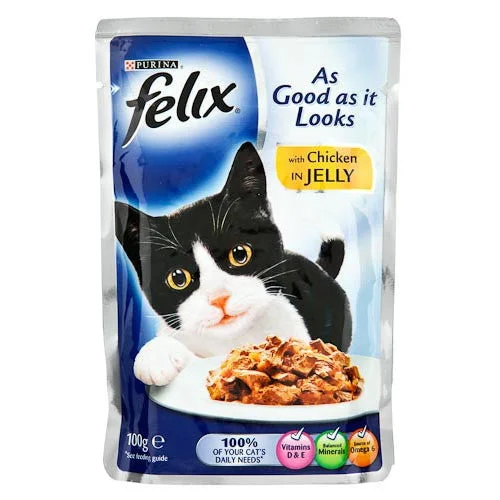  -High-fiber dog foodFelix As Good As It Looks Chicken, 100G