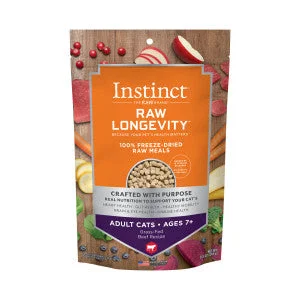    - Cat food for immune system support  Instinct Raw Longevity 100% Freeze-Dried Raw Meals Grass-Fed Beef Recipe For Adults 7+ Cat Food