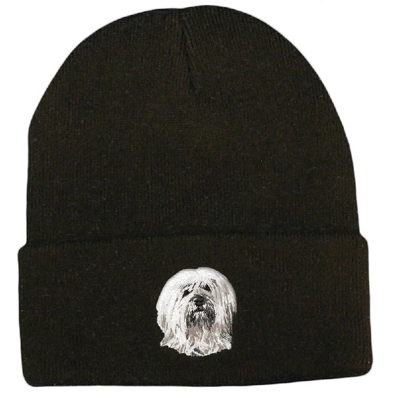 Tibetan Terrier Embroidered Beanies