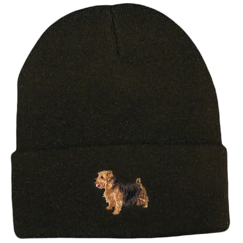 Norfolk Terrier Embroidered Beanies