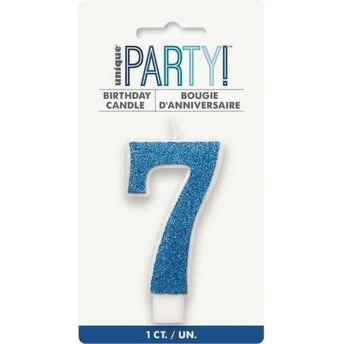 preventing the nails from growing too long and causing discomfort or damage to the pet.Birthday Candle Number 7 - Glitter Blue