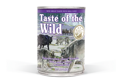  -Cost-effective dog foodTaste of the wild Sierra Mountain Canine® Formula with Lamb in Gravy, 390g