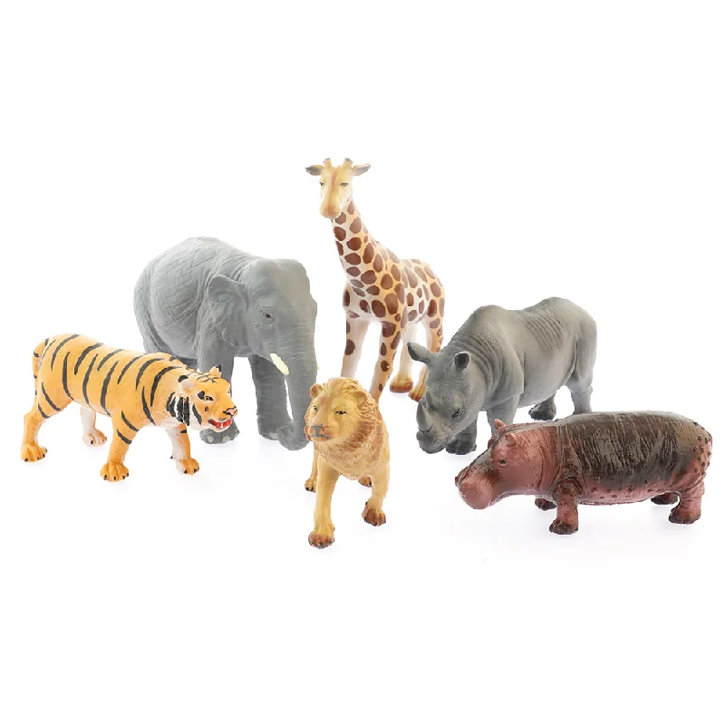 3. **Classification by material**Green Rubber Toys Jungle Animals Set