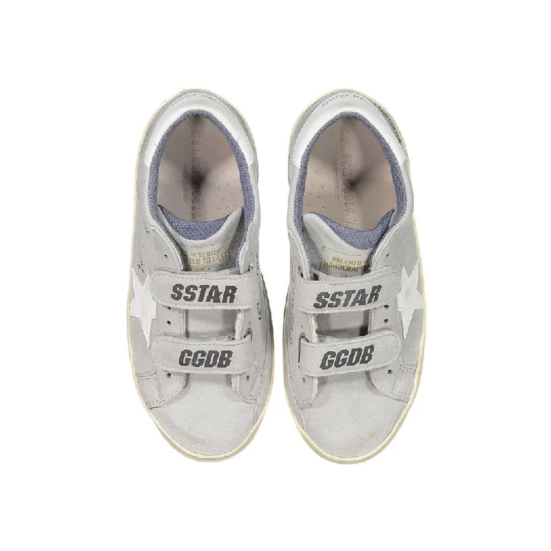 Golden Goose Grey/White Old School Sneakers