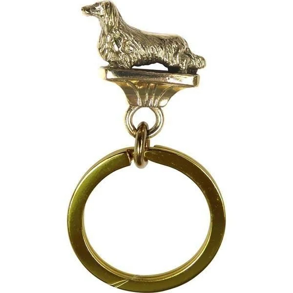 Dachshund, Longhaired, Key Ring