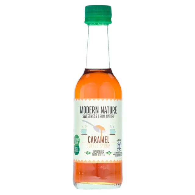 Modern Nature Caramel Flavoured Coffee Syrup Reduced Sugar   250ml