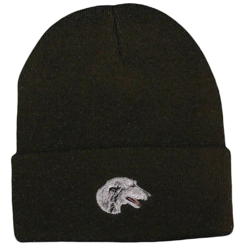 Scottish Deerhound Embroidered Beanies