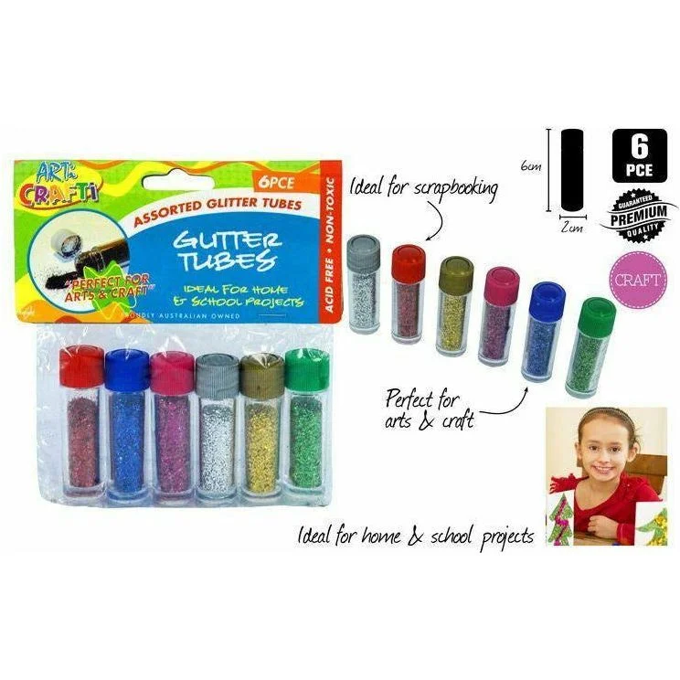 Pet grooming and cleaning products:Craft Glitter Tubes - with Screw Tops