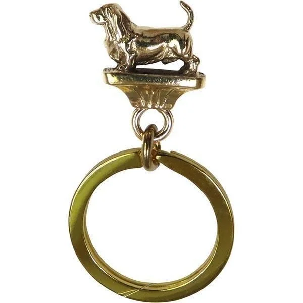 Basset Hound  Key Rings