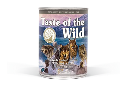 - Wholesale price of dog foodTaste of the wild Wetlands Canine® Formula with Fowl in Gravy, 390g