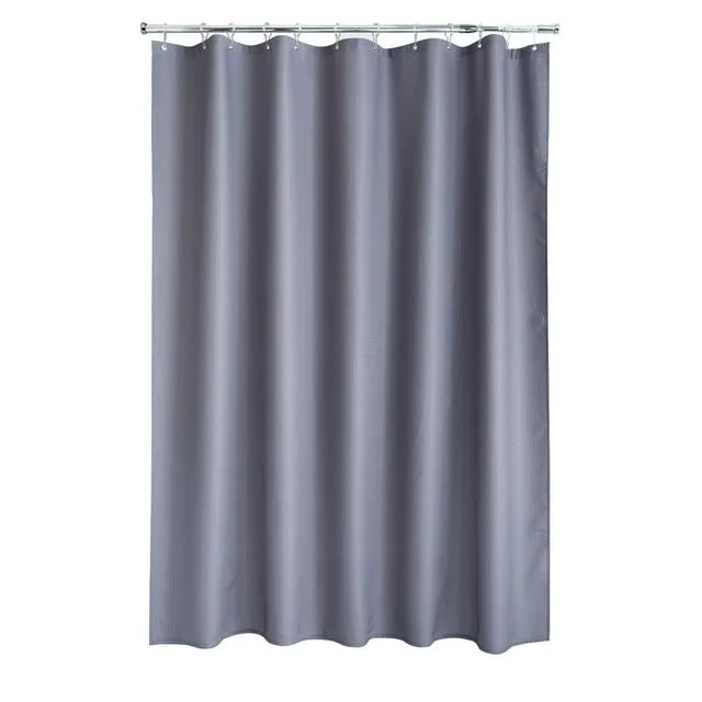 Aqualona Waffle Grey Shower Curtain