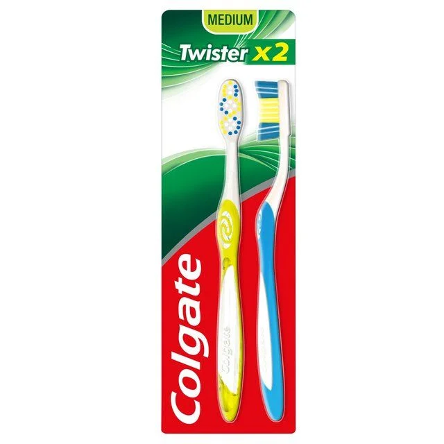 Colgate Twister Fresh Medium Toothbrush Twin Pack   2 per pack