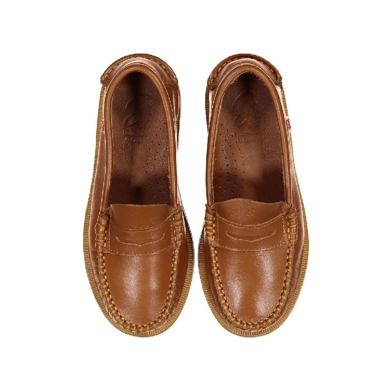 Papanatas Brown Leather Penny Loafer