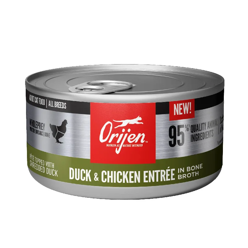    - Senior cat food  ORIJEN® Duck & Chicken Entrée Wet Cat Food