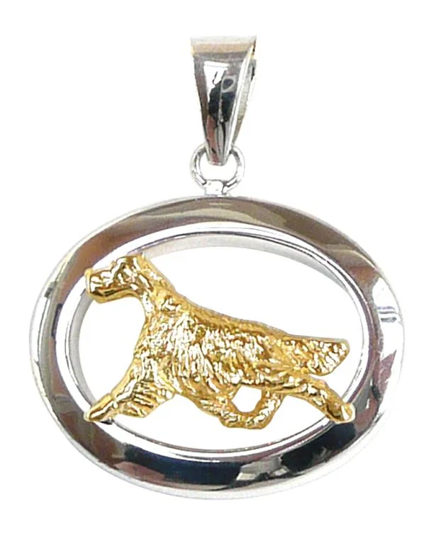 Irish Setter Sterling & 14k Gold Jewelry