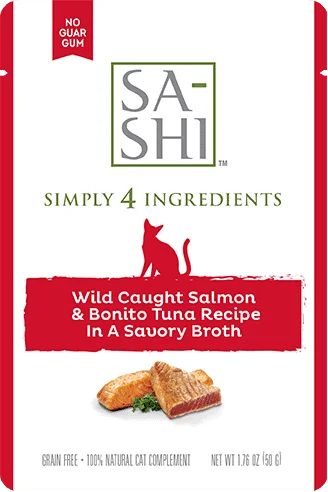    - Cat food discounts and promotions  Rawz Sa-Shi Wild Caught Salmon & Bonito Tuna Cat Food Recipe In Savory Broth