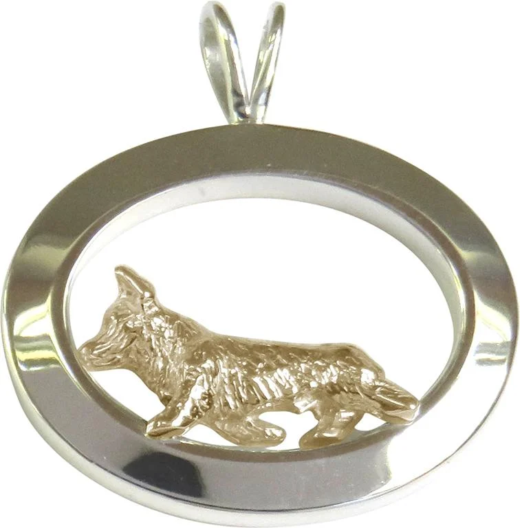 Pembroke Welsh Corgi Sterling & 14k Gold Jewelry