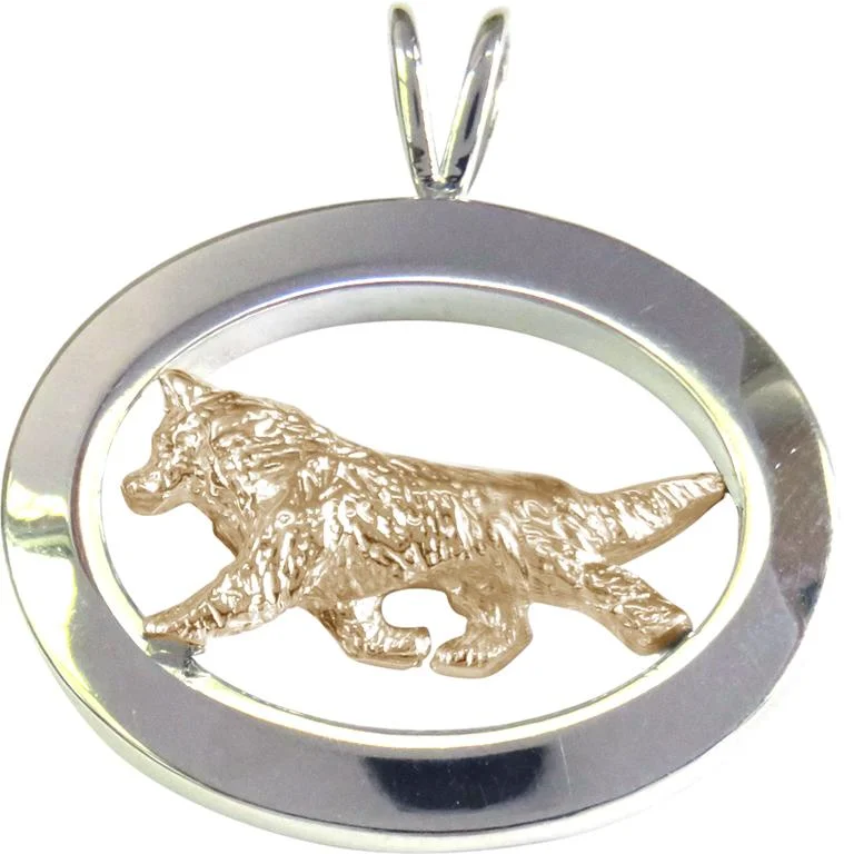 Siberian Husky Sterling & 14k Gold Jewelry