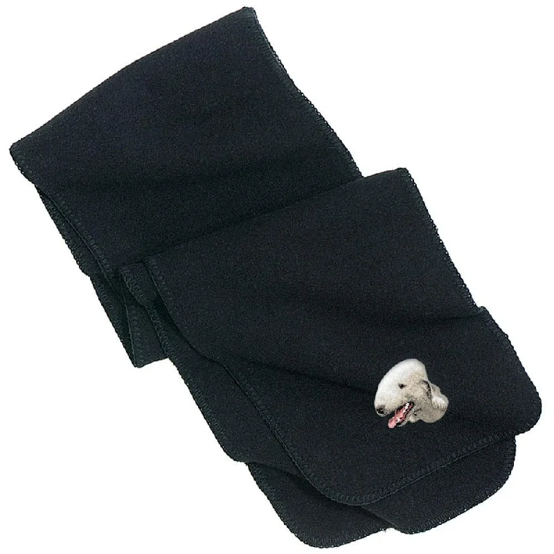 Bedlington Terrier Embroidered Scarves