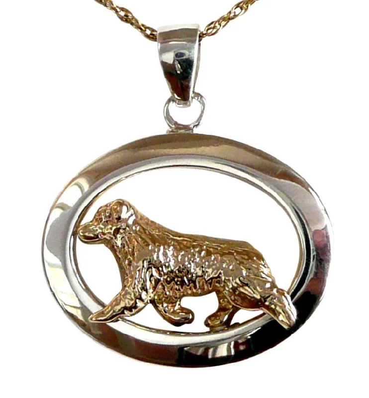 Australian Shepherd Sterling & 14k Gold Jewelry