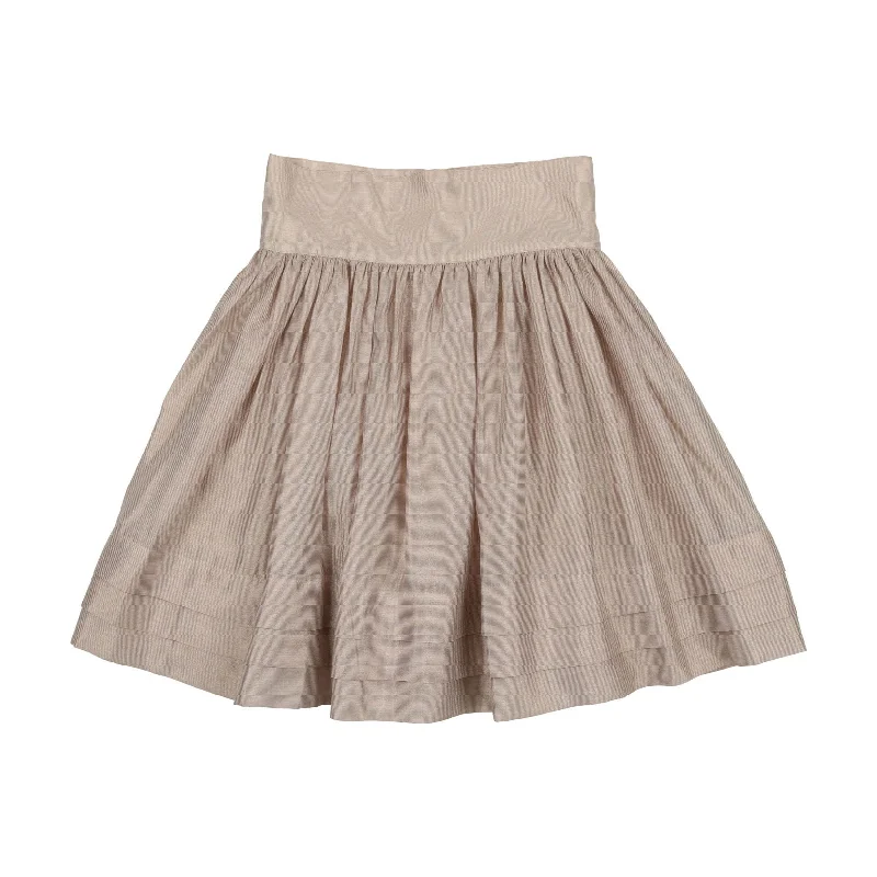 Coco Blanc Champagne Ruffle Skirt