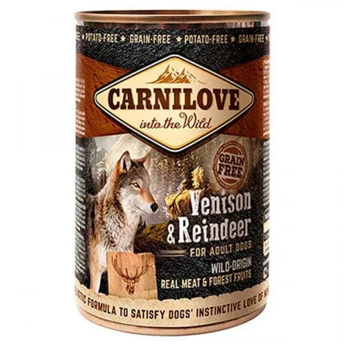 - Dog food helps the digestive systemCarnilove Tin Venison & Reindeer, 400g