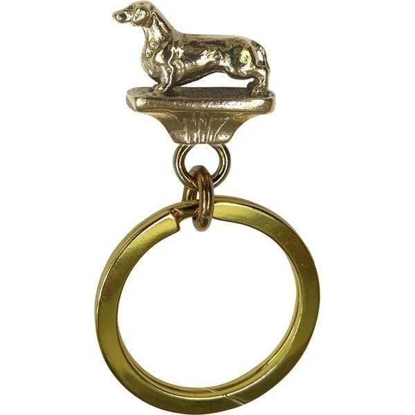 Dachshund, Smooth, Key Ring