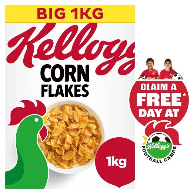 Kellogg's Corn Flakes Breakfast Cereal   1kg