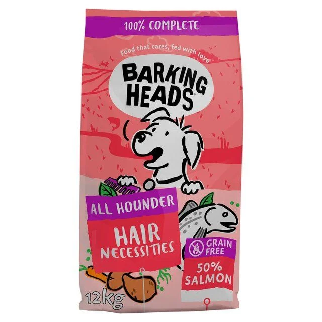 - Food for picky dogsBarking Heads Hair Necessities Dry Dog Food   12kg