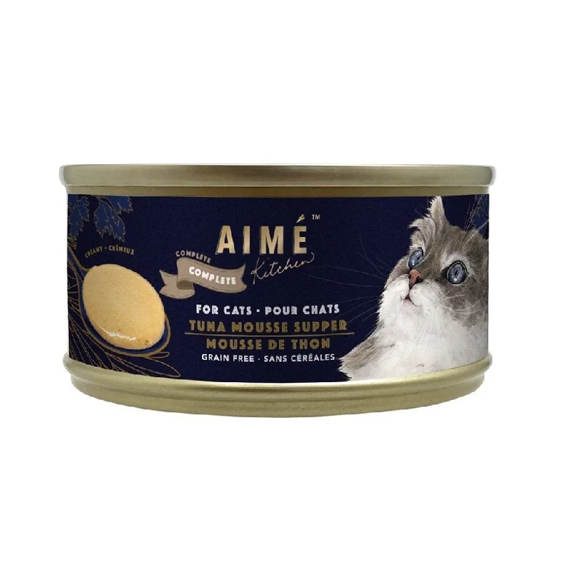    - Outdoor cat food  24 罐優惠套裝 - Aime Kitchen - Tuna mousse Supper 香滑吞拿魚慕絲貓罐頭 75g (TAA75)