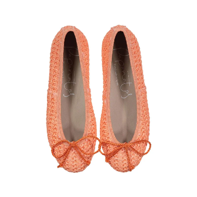 Papanatas Coral Woven Ballet Flat