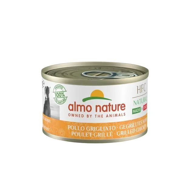  -Chicken-flavored dog foodAlmo Nature HFC -Made in Italy-grilled Chicken wet dog food    24 x 95g